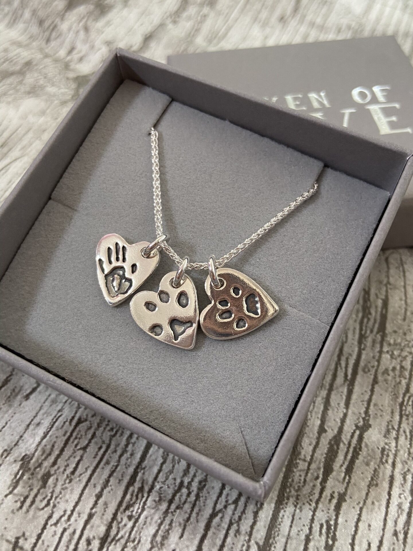 Double mini heart pendant necklace - Image 2